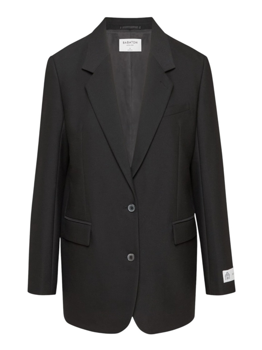 Aritzia Babaton Atelier New Agency Blazer Jacket Size Small Oversized Black NWT - Picture 5 of 16